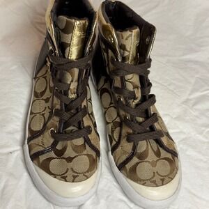 Coach Freesia A5005 Women's High-Top Sneakers Size 7.5 B